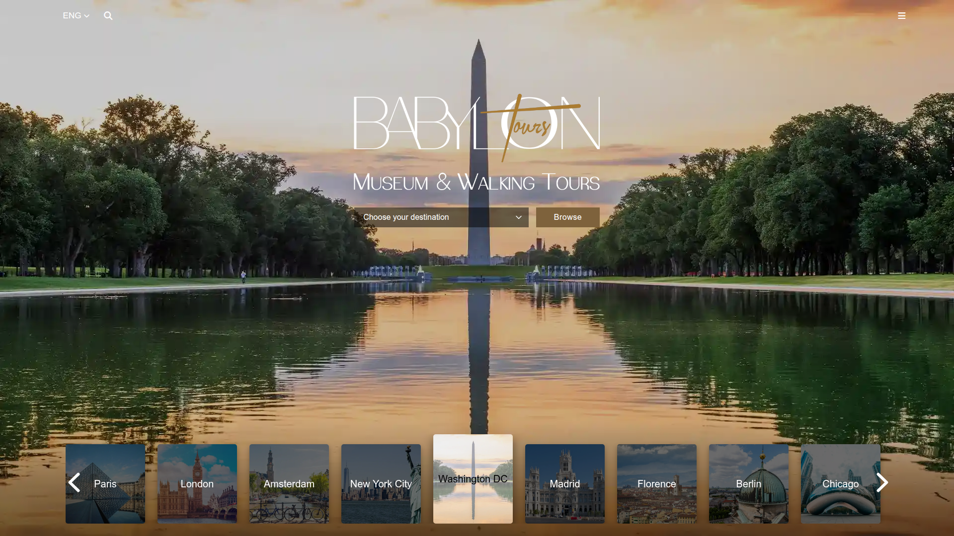 Babylon Tours website